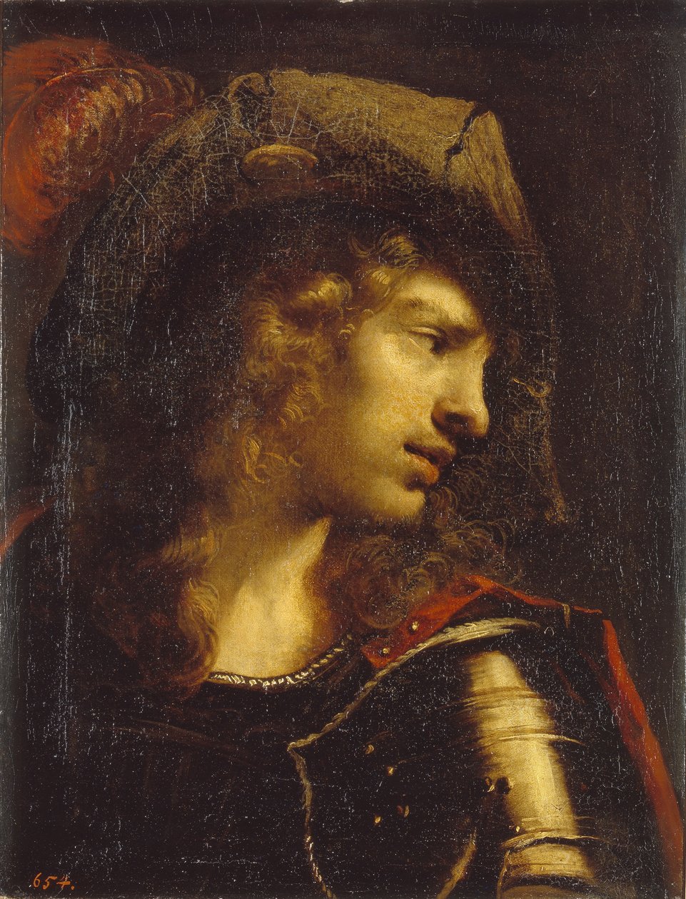 Leder af den unge kriger af Pietro della Vecchia