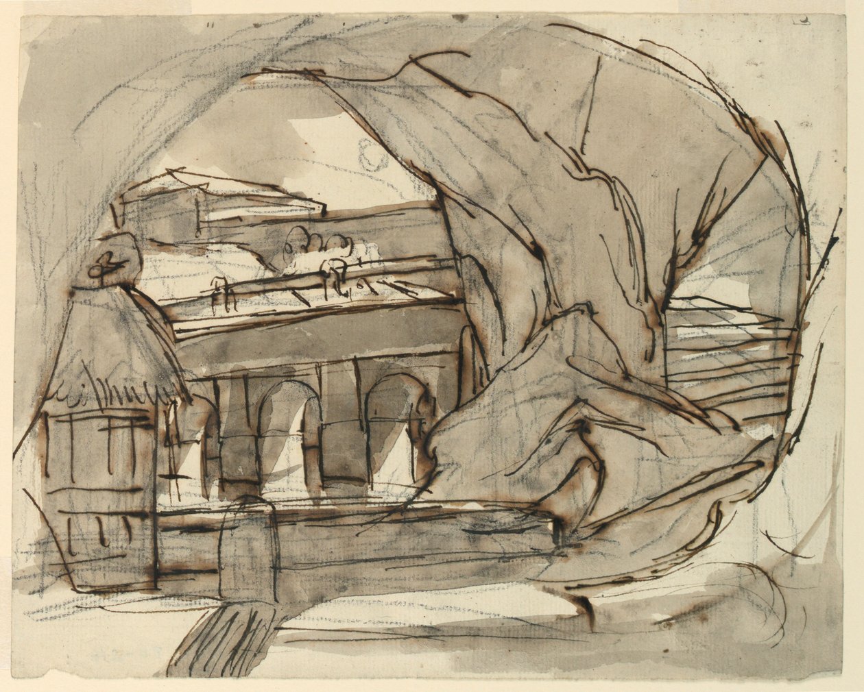 Scenedesign, Grotte af Pietro di Gottardo Gonzaga