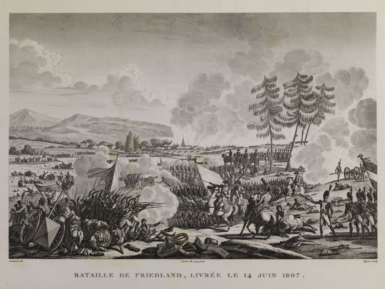 Slaget ved Friedland, omkring 14. juni 1807 af François Pigeot
