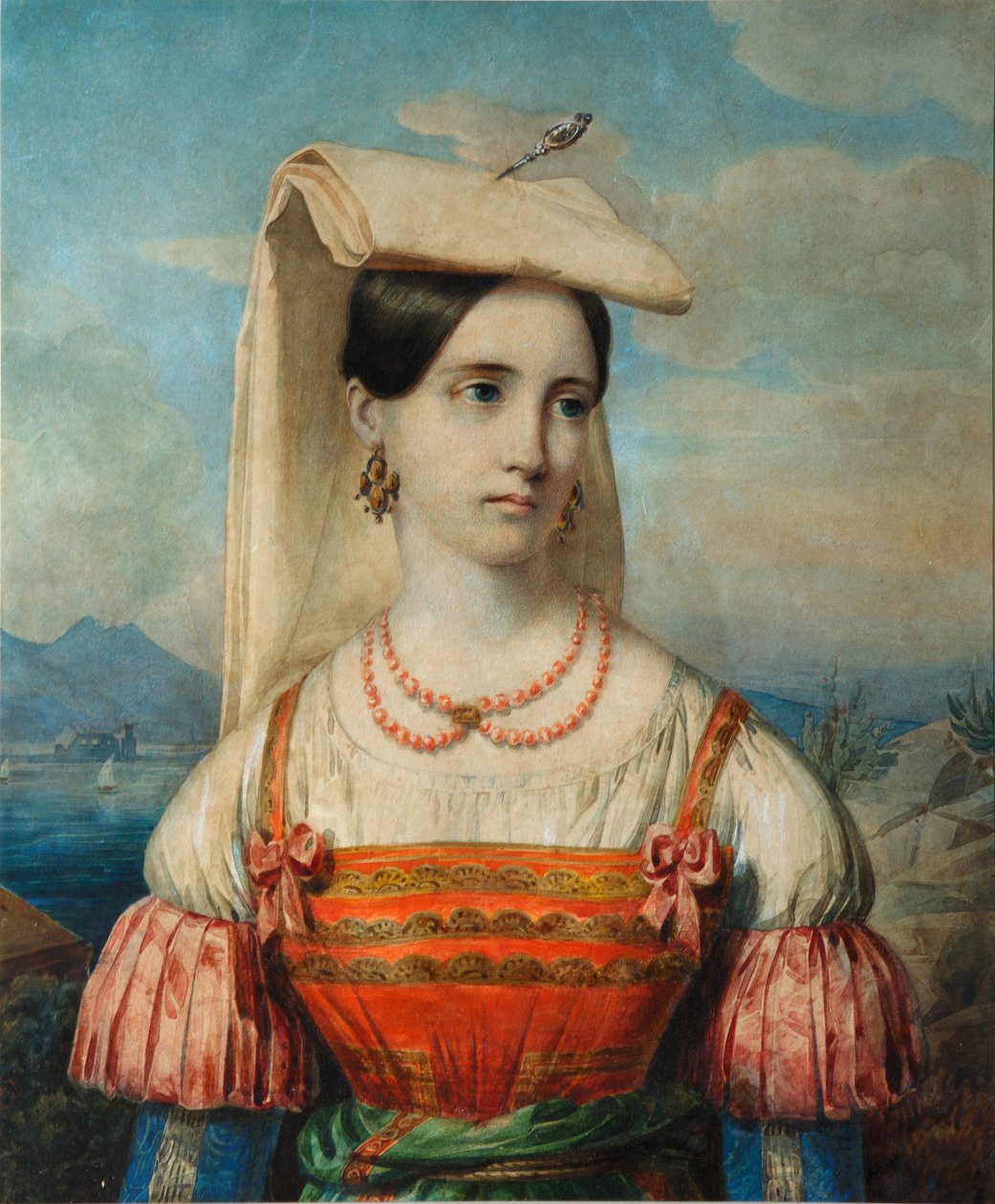 Portræt af Sophia Michailovna Sollogub, 1840