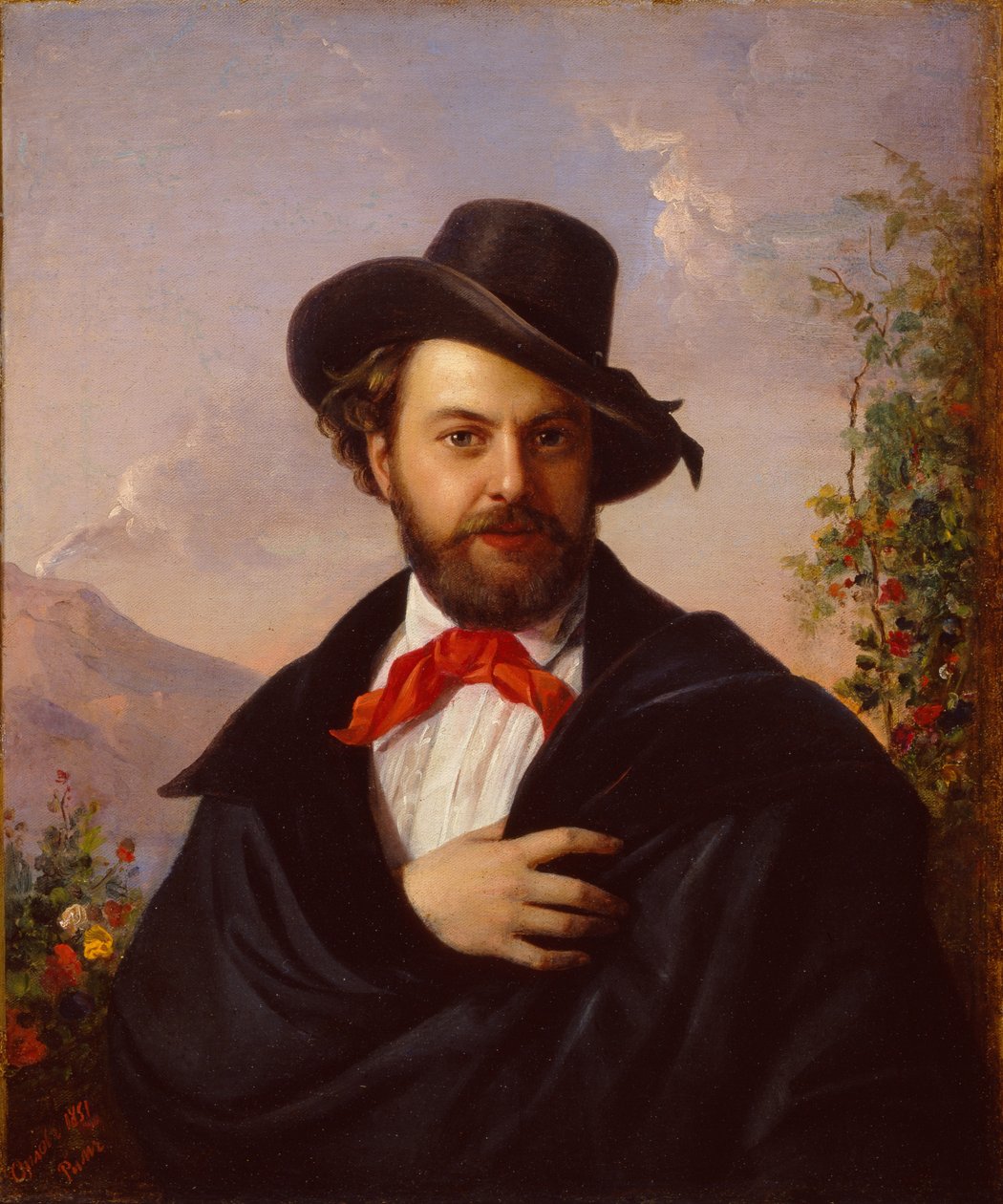 Selvportræt, 1851 af Pimen Nikitich Orlov