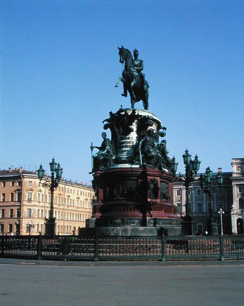 Ridemonument til zar Nicholas I (1796-1855) 1856-59 af Piotr Klodt
