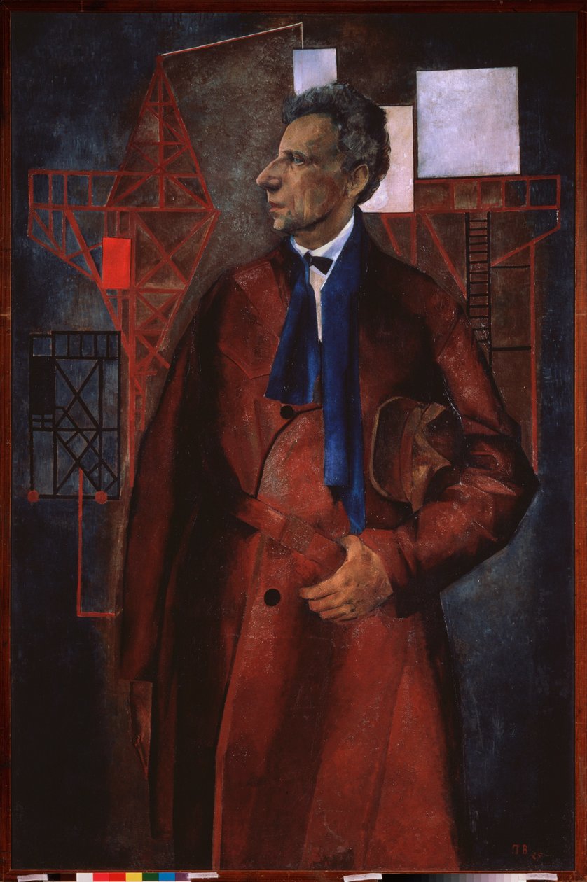 Portræt af sceneproduceren Vsevolod Meyerhold af Piotr Vladimirovich Williams