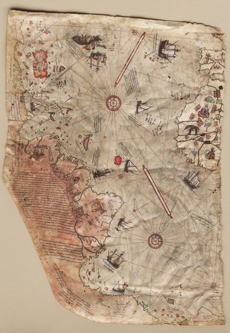 Piri Reis verdenskort, 1513 af Piri Reis