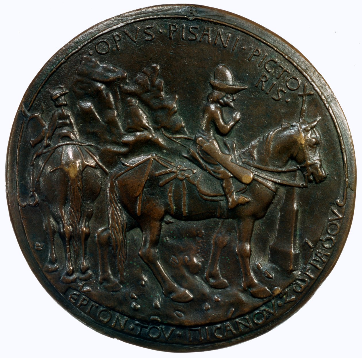 Johannes VIII, c1415-1455 af Antonio Pisanello