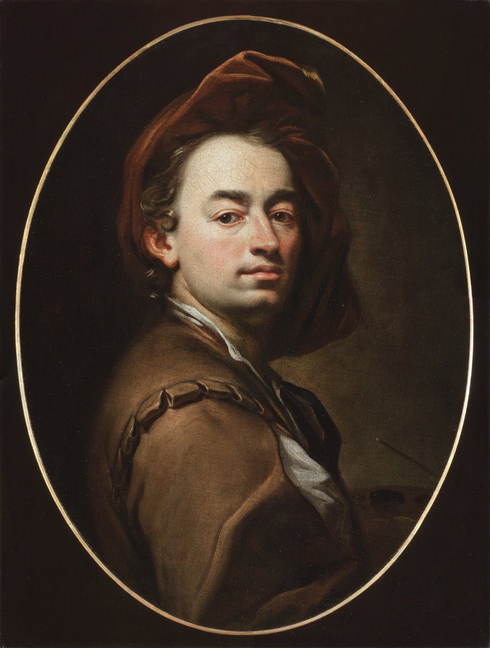 Selvportræt - Selvportræt - Petr Brandl (Peter Johannes eller Jan Petr Brandl) (1668-1735). Olie på lærred, ca 1698. Nationalgalleriet, Prag af Pitr Brandl