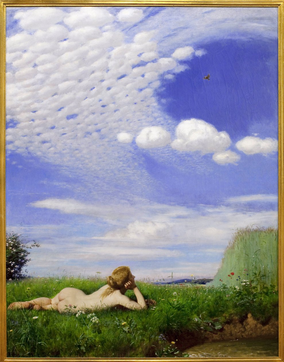 Lærken. Maleri af Pal Szinyei Merse (1845-1920), olie på lærred af Pál Szinyei Merse