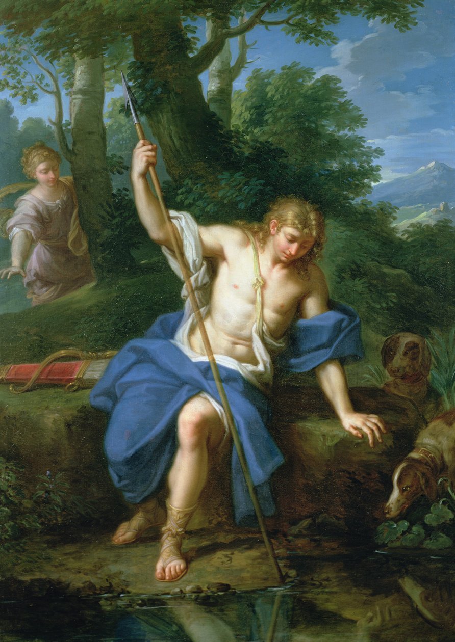 Narcissus og ekko af Placido Costanzi