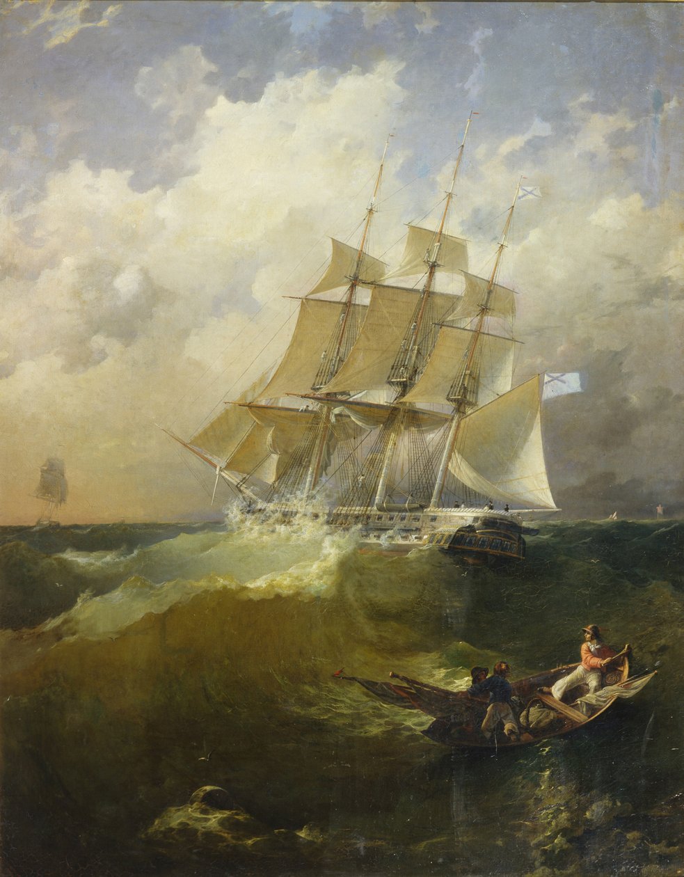 44-kanon fregat Aurora, 1844 af Platon Timofeyevich Borispolets