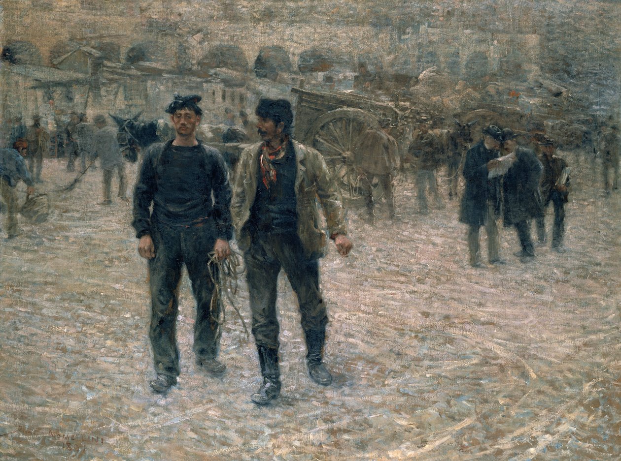 Loading Square, Genova, 1891 af Plinio Nomellini