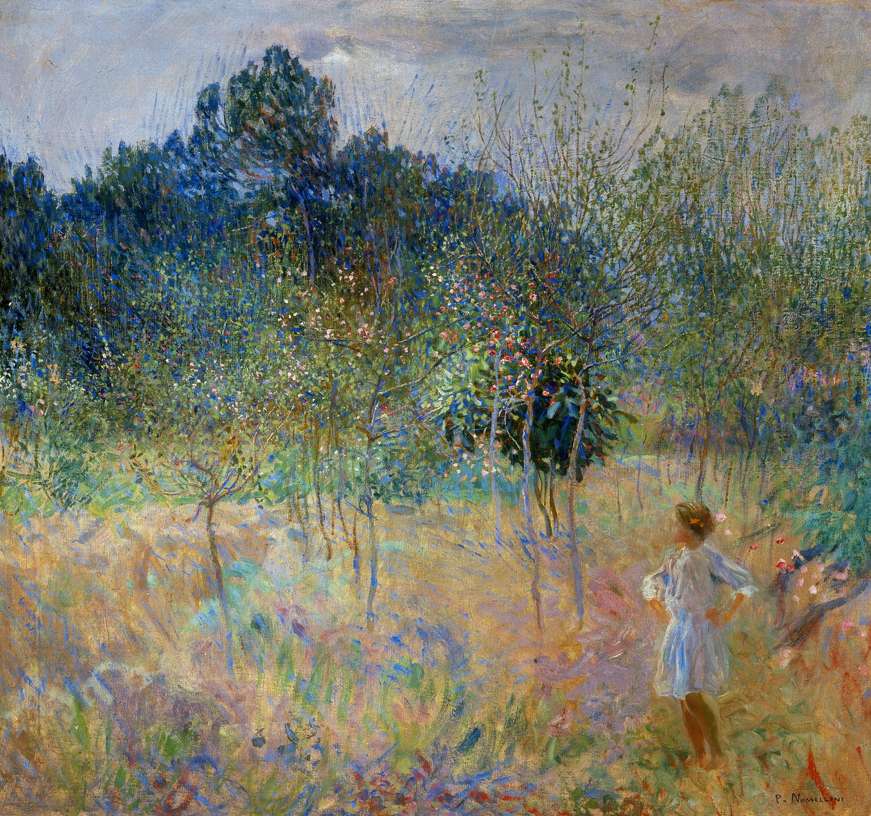 Landet i blomst, eller april, 1910 af Plinio Nomellini