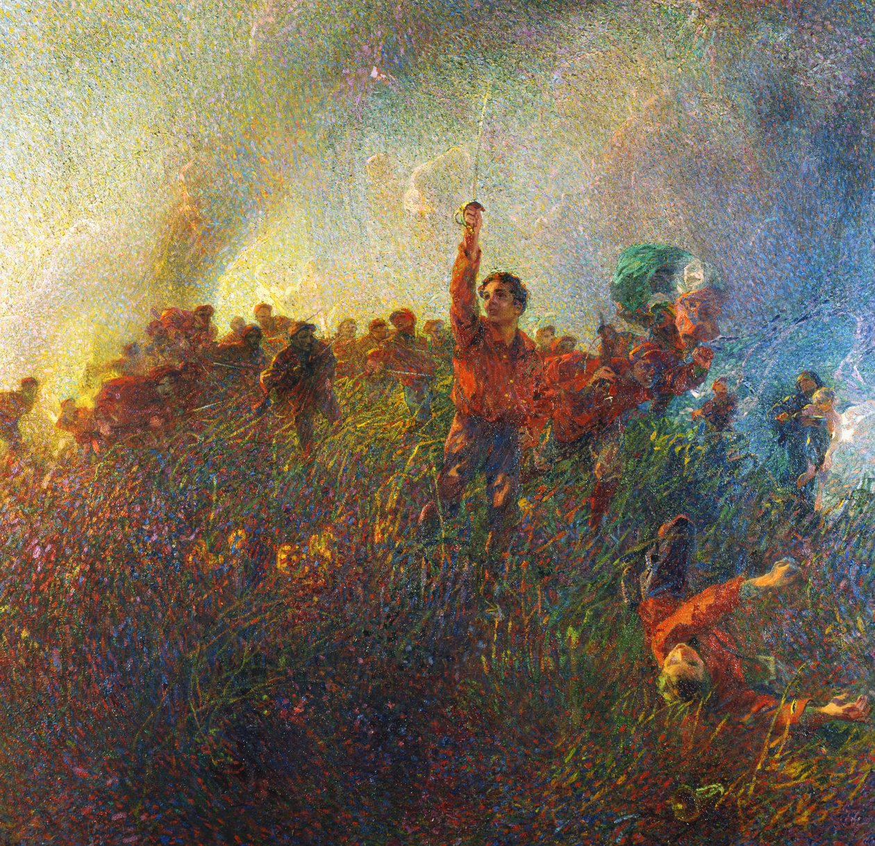 Den røde fortrop fra Argonne af Plinio Nomellini