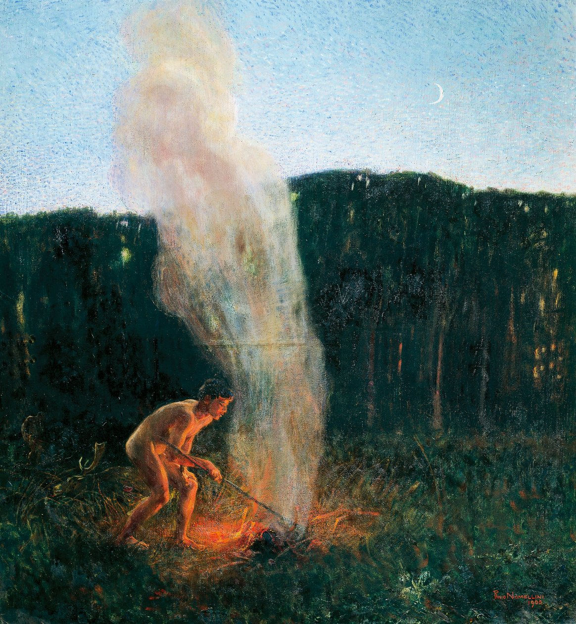 Røgsøjle af Plinio Nomellini