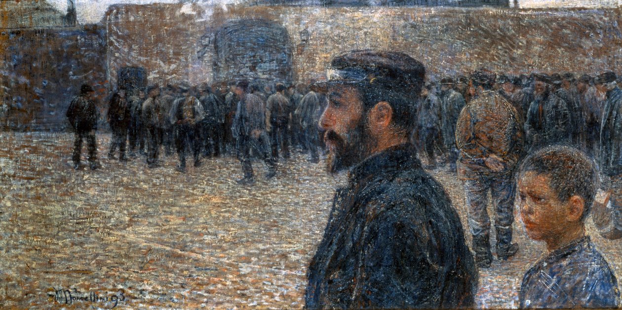 Skifteholdsarbejde af Plinio Nomellini