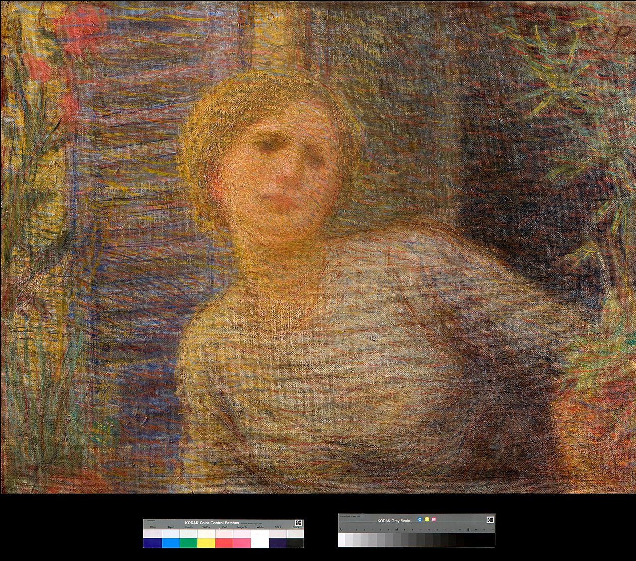 Pigen ved vinduet Maleri af Plinio Nomellini (1866-1943) 1891 Privat samling af Plinio Nomellini