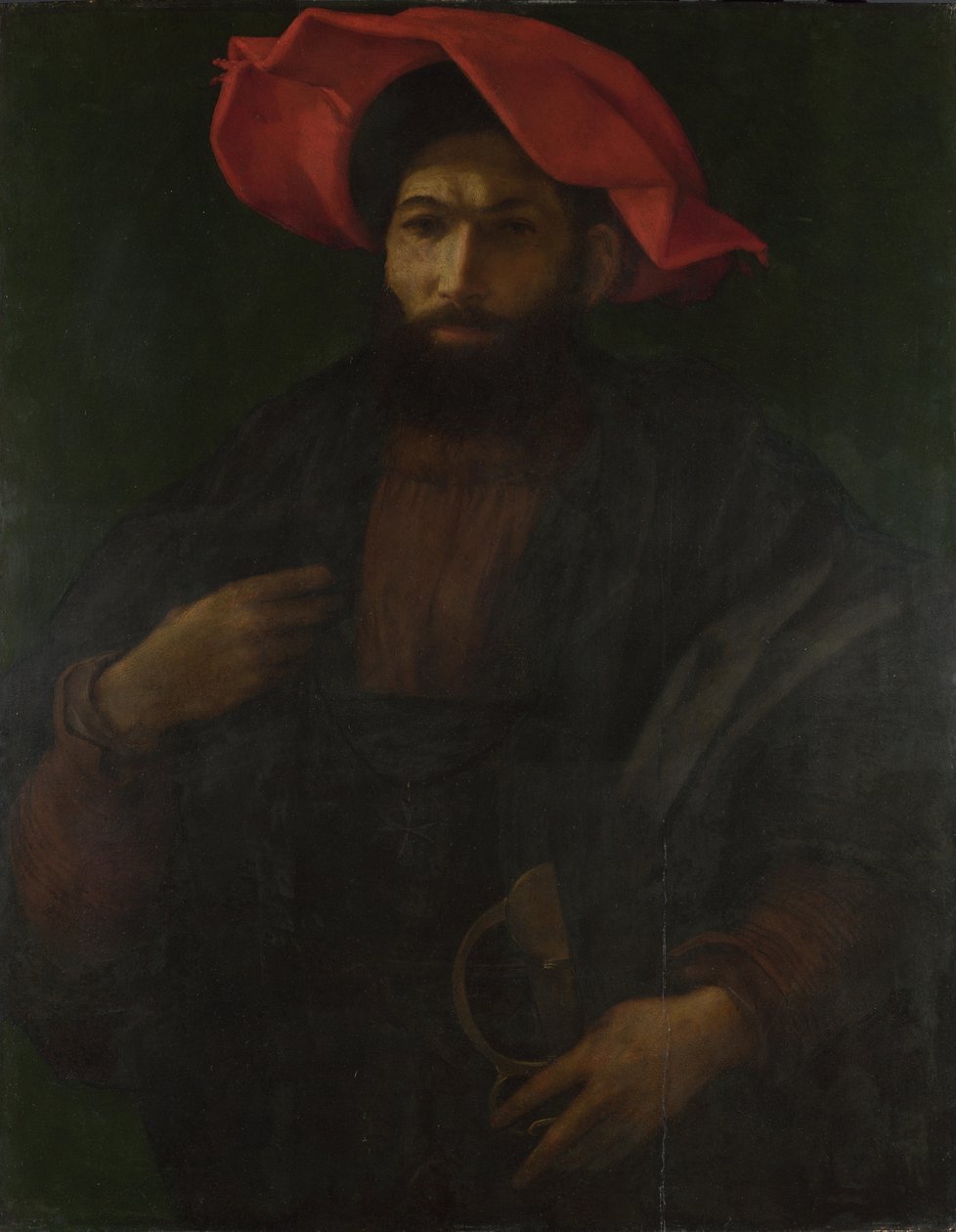 En Ridder af Sankt Johannes, ca 1530 af Polidoro da Caravaggio