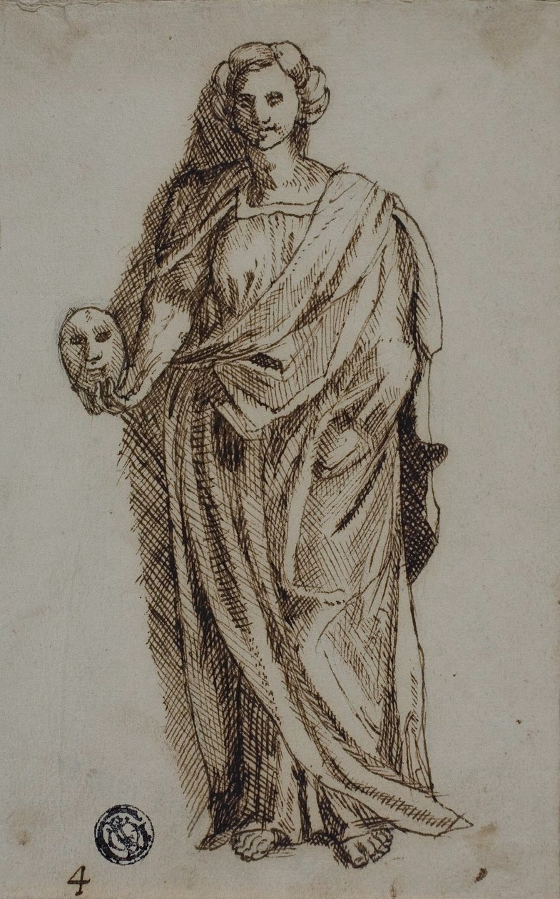 Melpomene af Polidoro da Caravaggio