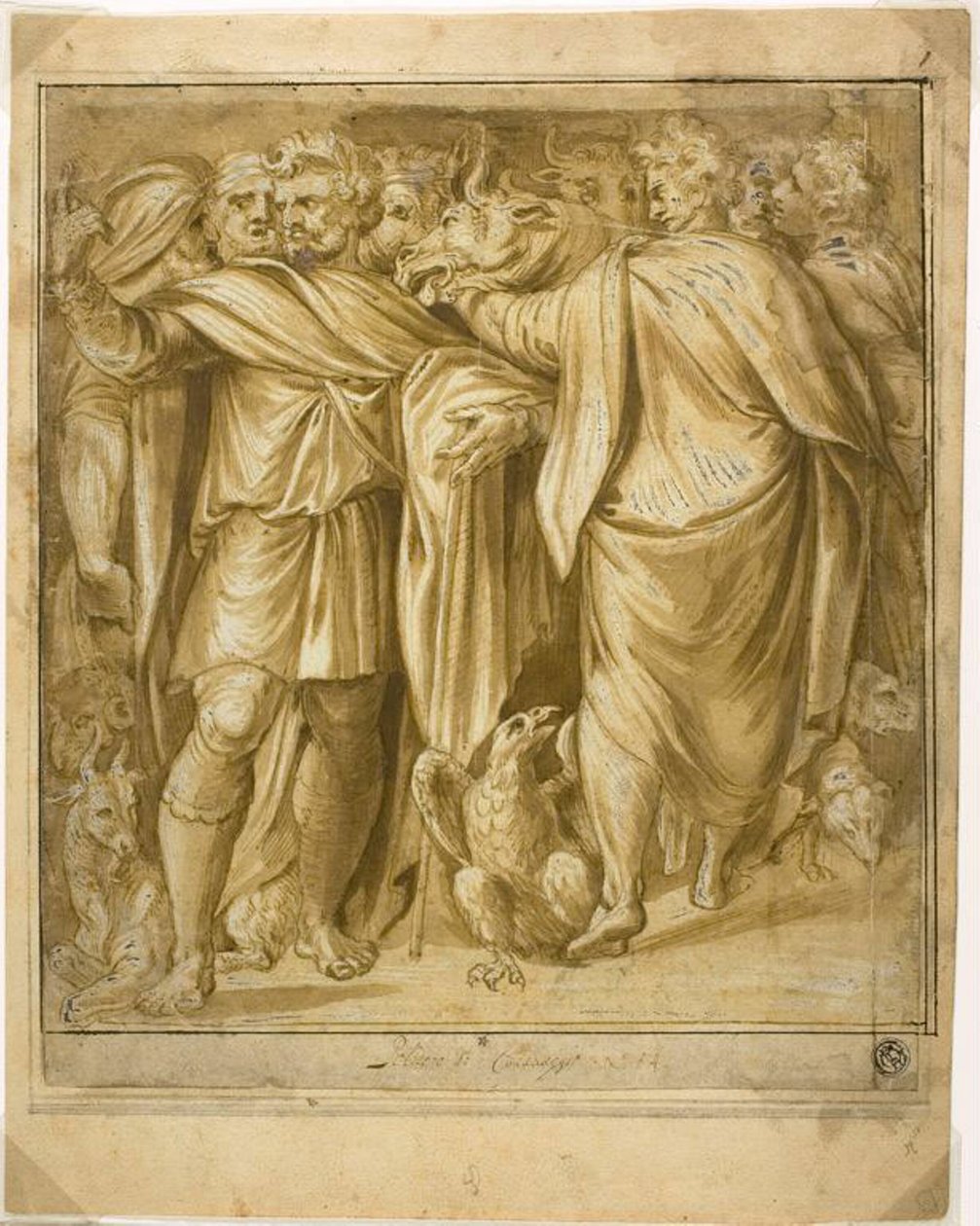 Offerscene af Polidoro da Caravaggio