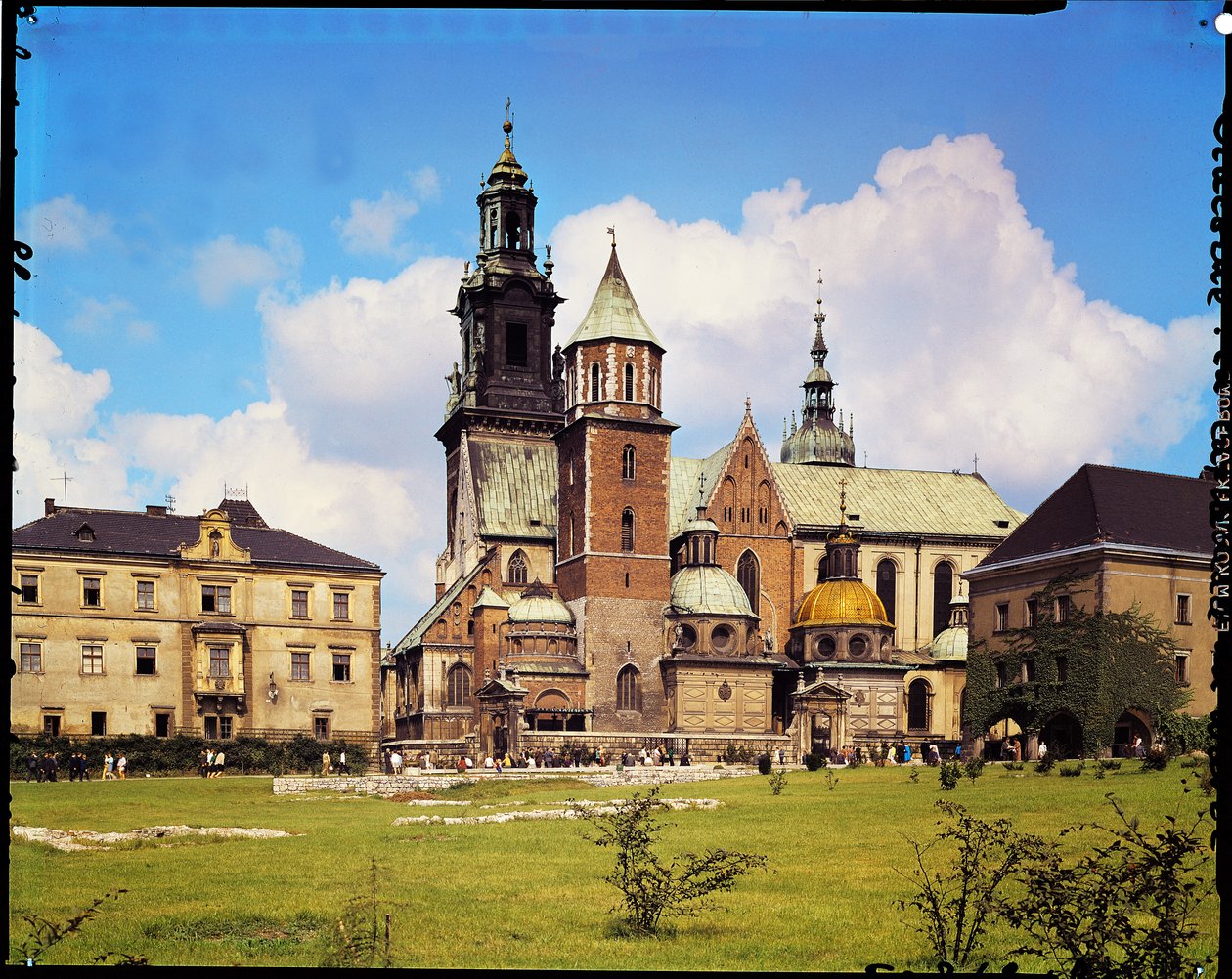 Udsigt over Wawel-katedralen af Polish School
