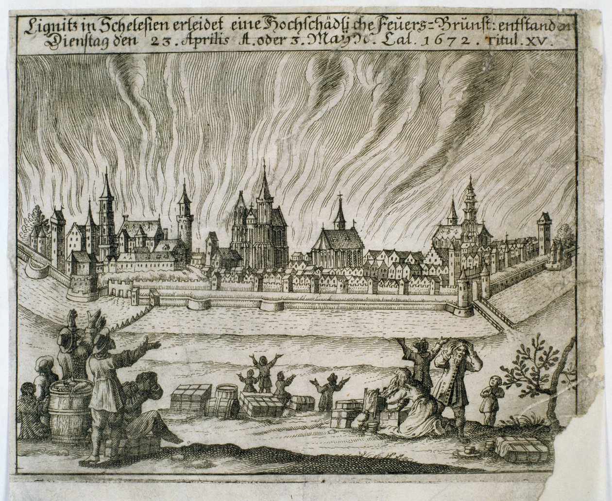 Legenden om de tos ild, 1672 af Polish School