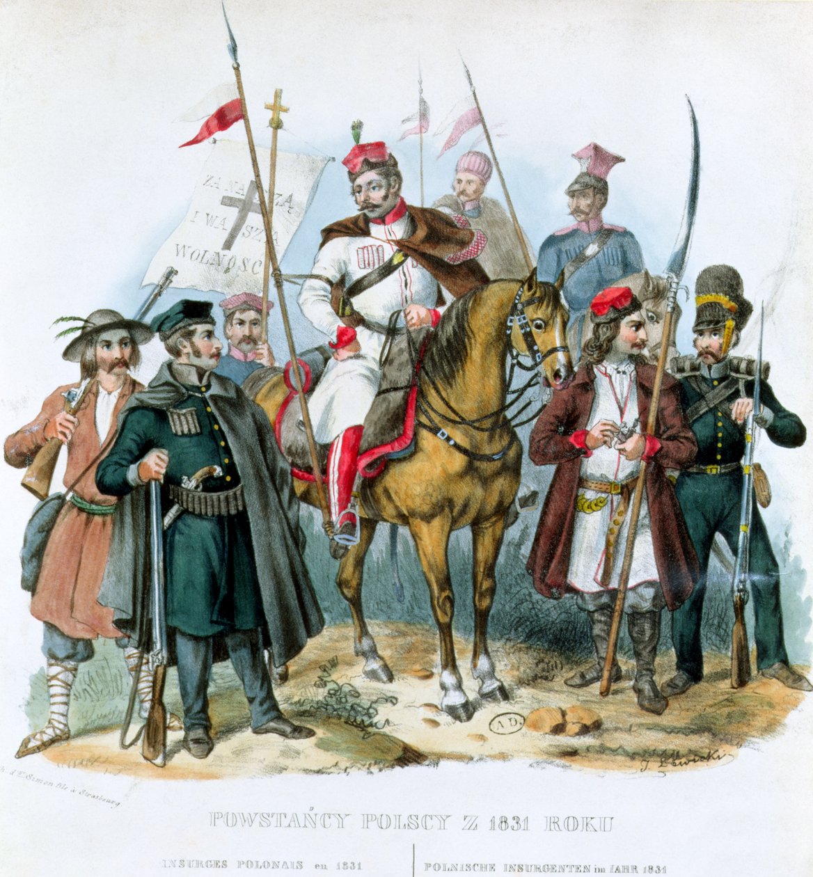 Polske oprørere, 1831 af Polish School