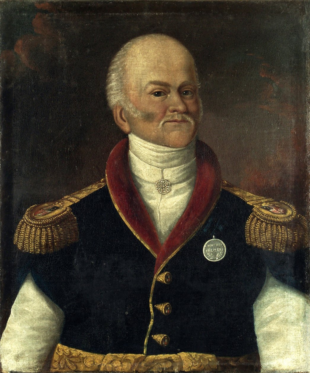 Portræt af general Francois Xavier Krasicki (1774-1844). (Portræt af general Ksawery Franciszek Krasicki). Peinture anonyme, huile sur toile af Polish School