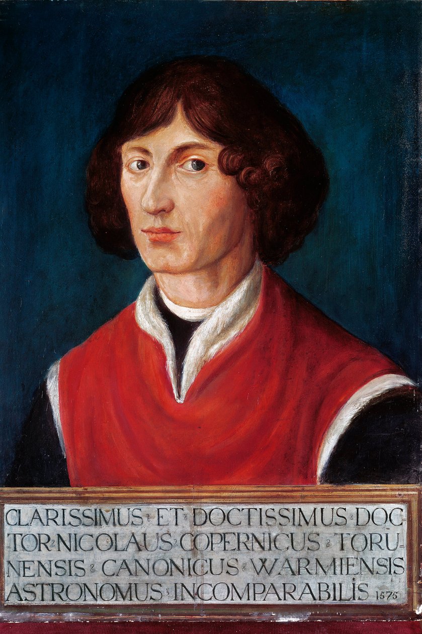 Portræt af Nicolas Copernicus (Nicolaus Copernicus af Polish School