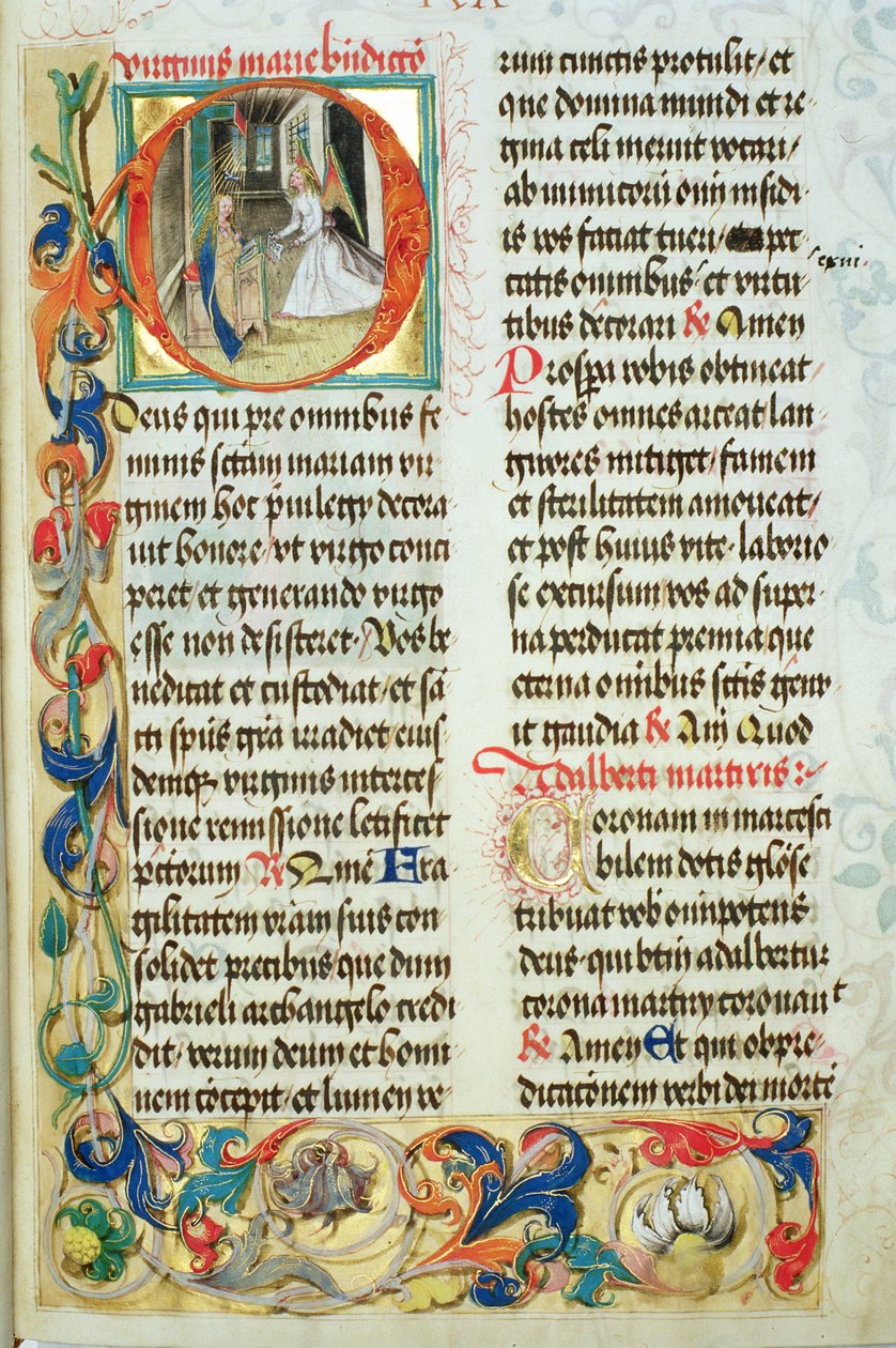 Bebudelsen fra den pavelige biskop Erasmus Ciolek, ca. 1510 (tempera & guld på pergament) af Polish School