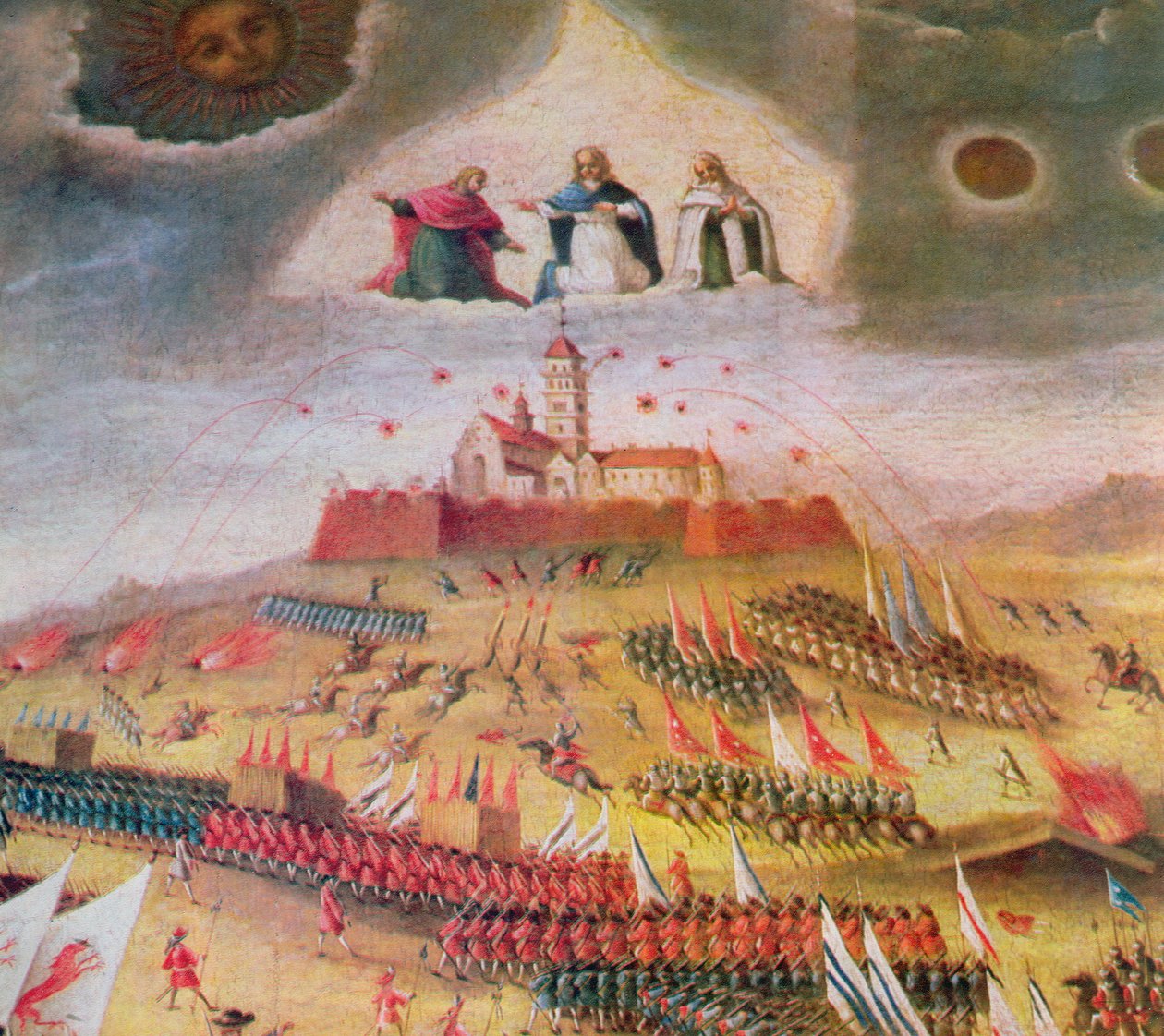 Den svenske belejring af klostret Jasna Gora i 1655 af Polish School