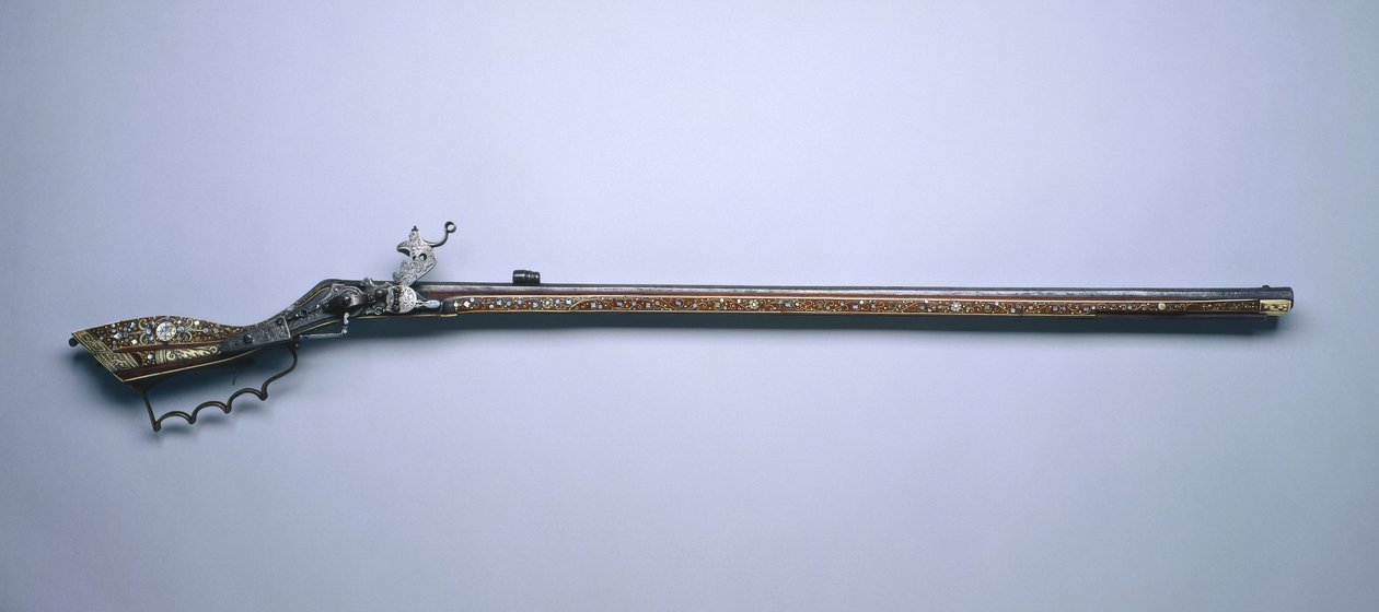 Tschinki, hjullås jagtgevær, ca. 1630-50 af Polish School