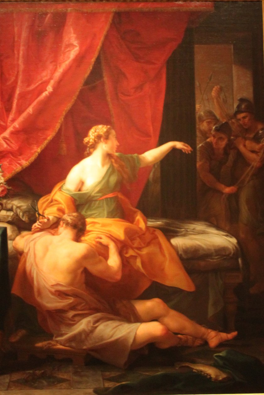 Samson og Delila af Pompeo Batoni