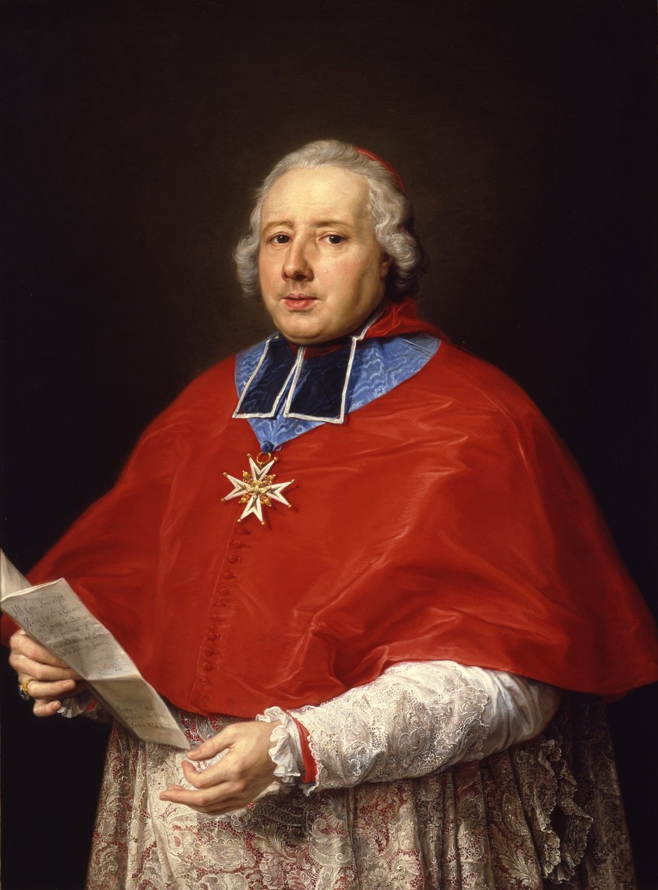Etienne-René, kardinal Potier de Gesvres, 1758 af Pompeo Girolamo Batoni