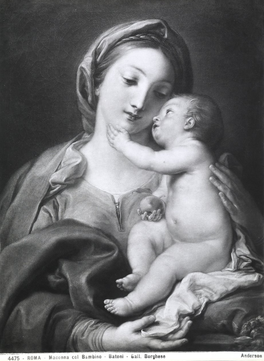 Madonna og barn, 1708 af Pompeo Girolamo Batoni