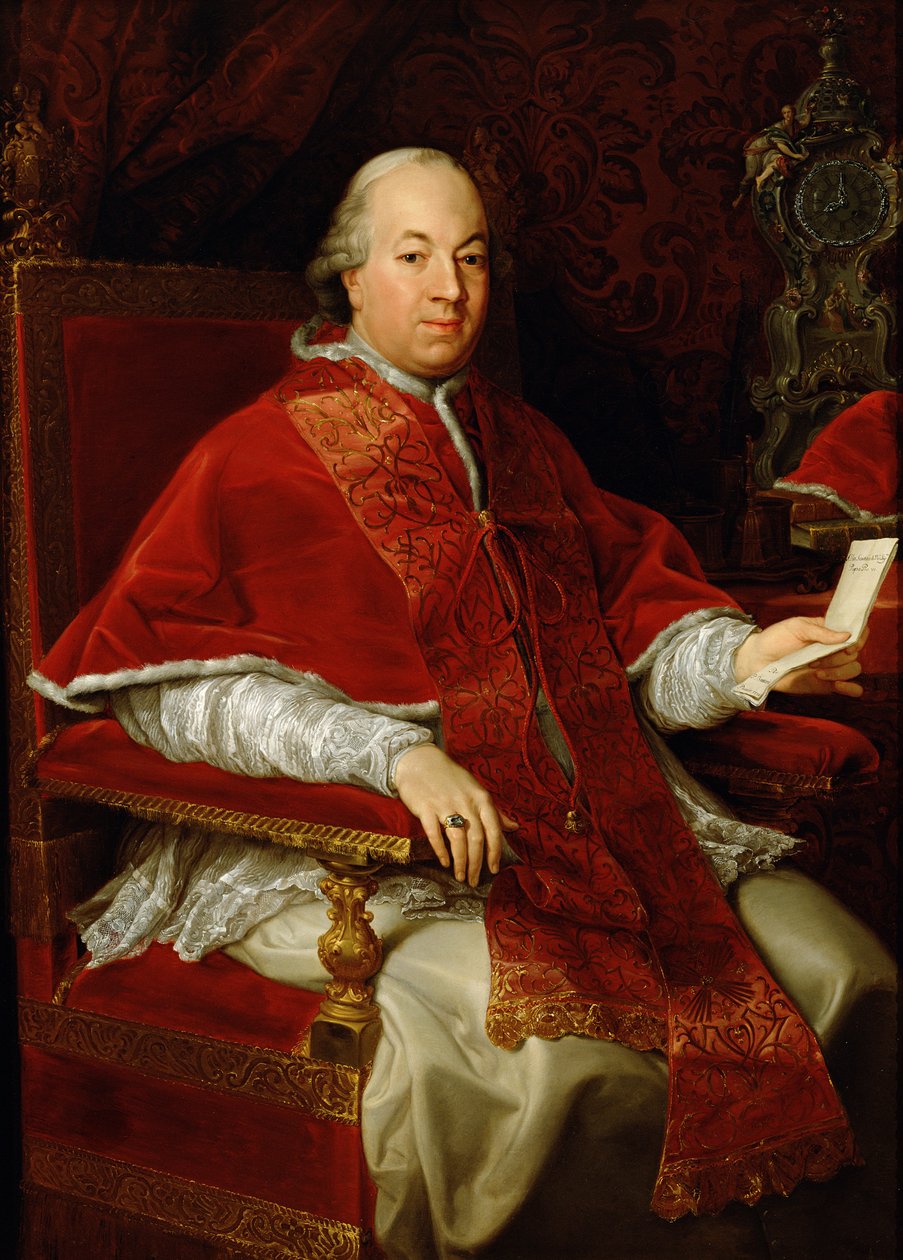 Pave Pius VI (1717-99) c.1775-76 af Pompeo Girolamo Batoni