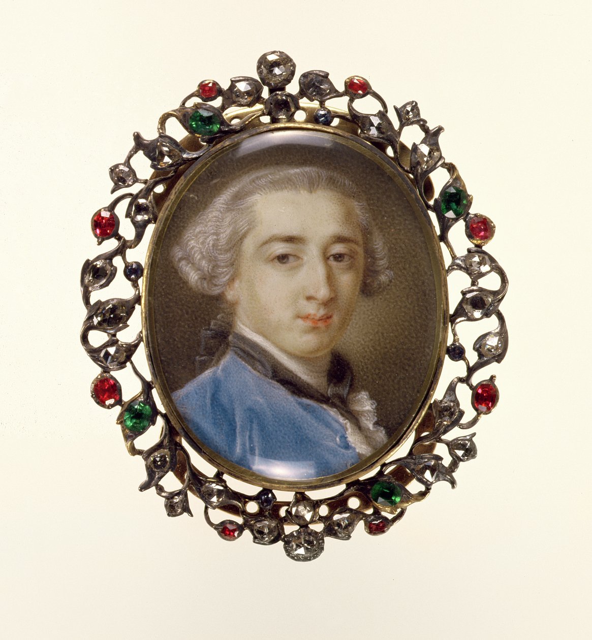 Miniatureportræt af Richard Milles, ca. 1758 af Pompeo Girolamo Batoni