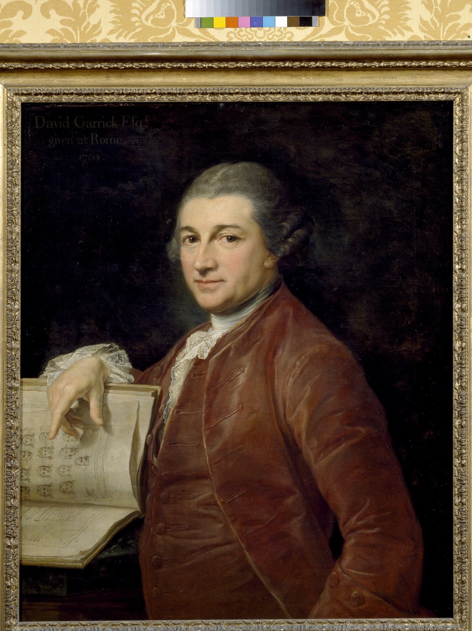 Portræt af David Garrick, 1764 af Pompeo Girolamo Batoni