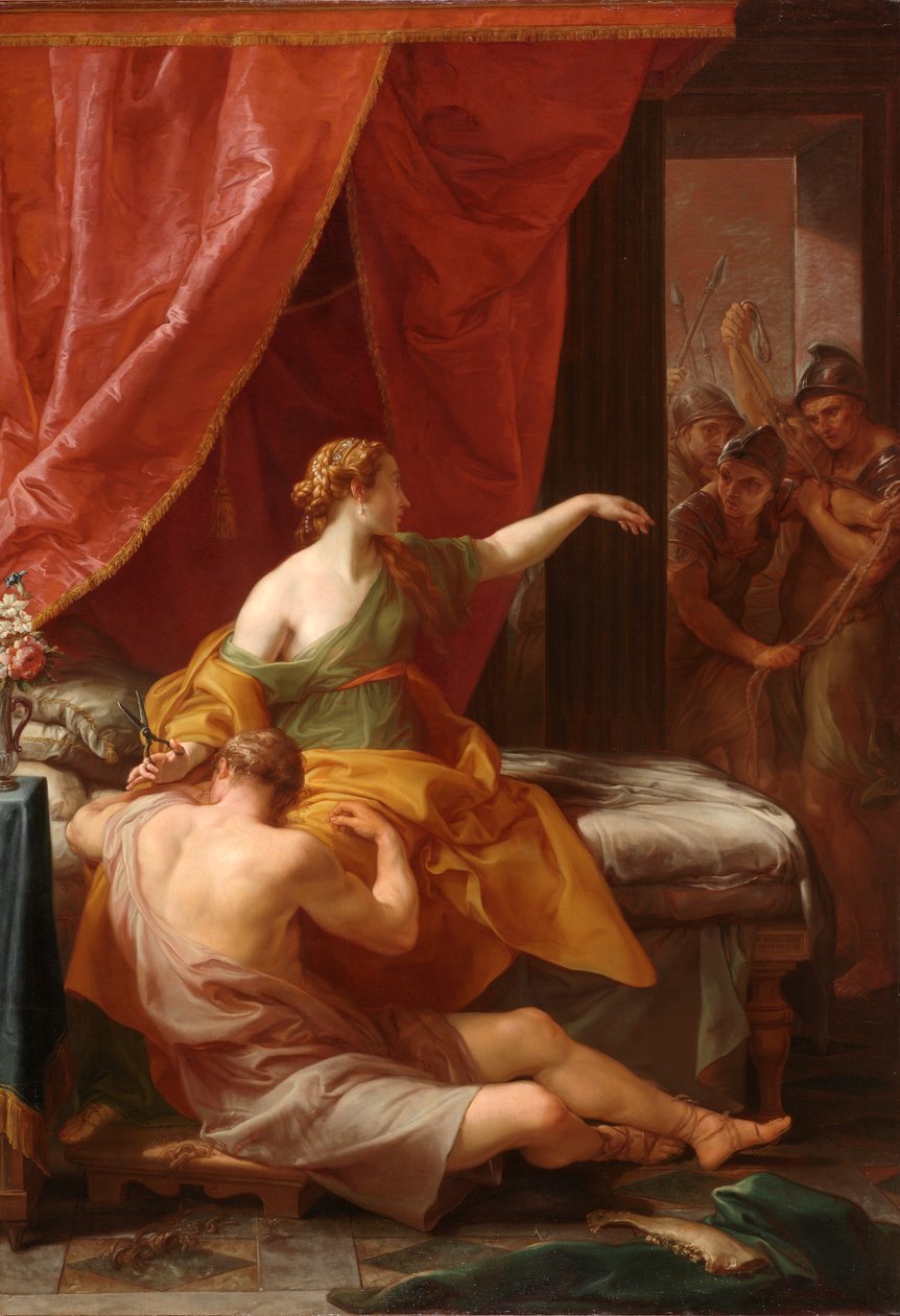 Samson og Delila, 1766 af Pompeo Girolamo Batoni