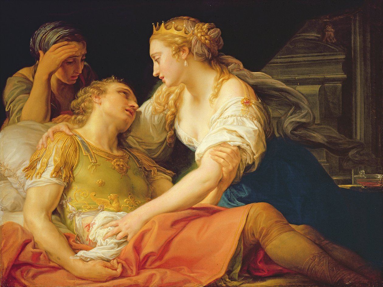 Marc Anthonys død, 1763 af Pompeo Girolamo Batoni