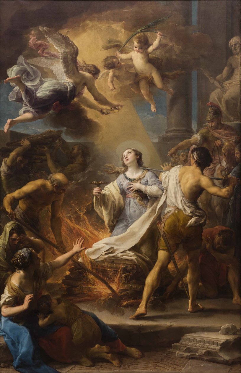 Den hellige Lucias martyrium Pompeo Girolamo Batoni af Pompeo Batoni
