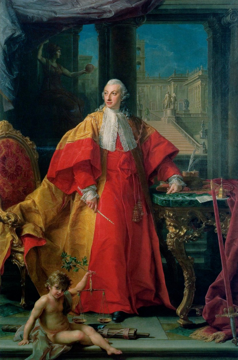 Portræt af Abbondio Rezzonico af Pompeo Batoni