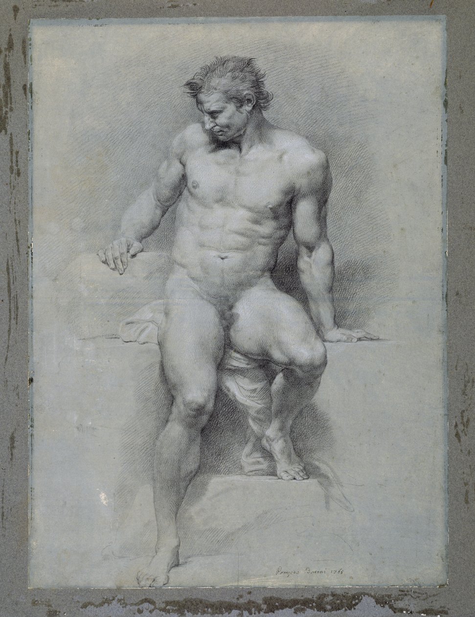 Akademisk nøgen af Pompeo Girolamo Batoni