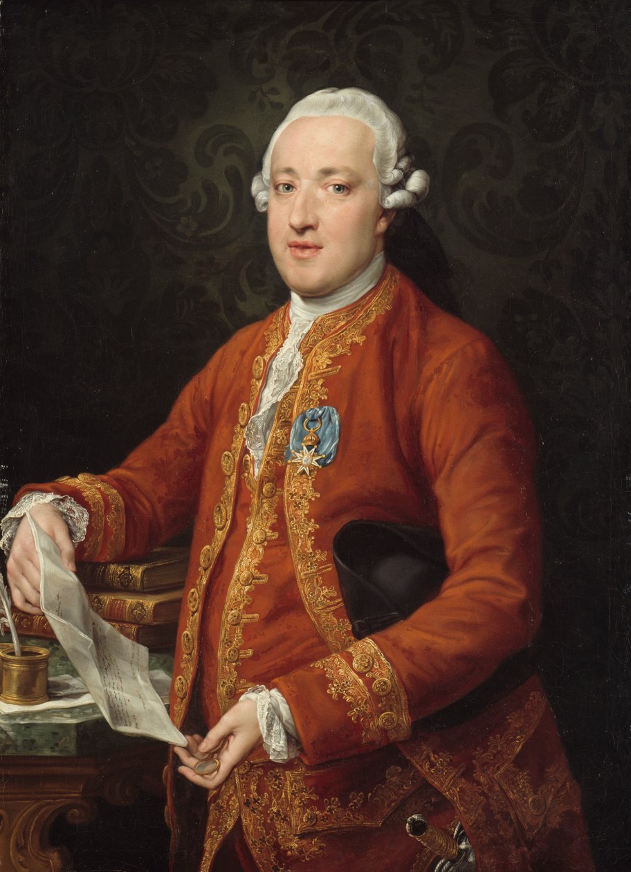Don José Moñino y Redondo, greve af Floridablanca af Pompeo Girolamo Batoni