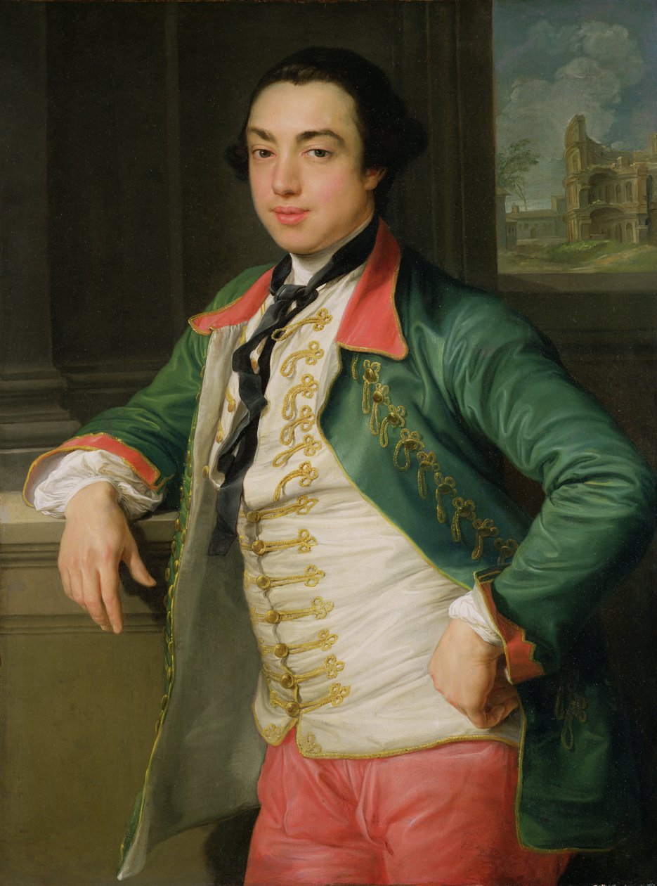 James Caulfield (1728-99), 4. Viscount Charlemont (senere 1. jarl af Charlemont) c.1753-56 (olie på lærred) af Pompeo Girolamo Batoni