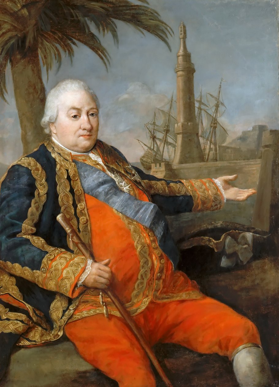 Pierre André de Suffren af ​​Saint Tropez 1729-1788 af Pompeo Girolamo Batoni