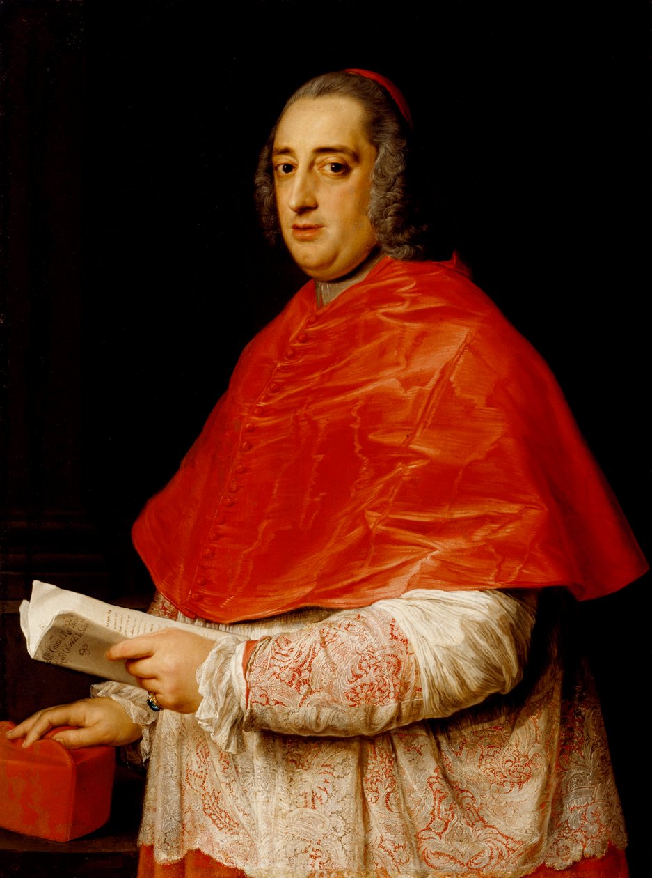 Portræt af kardinal Prospero Colonna di Sciarra af Pompeo Girolamo Batoni