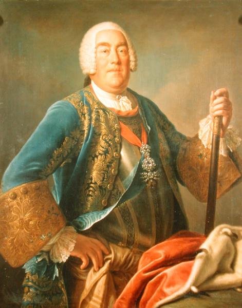 Portræt af Charles Eugene II (1728-93) hertug af Württemberg (olie på lærred) af Pompeo Girolamo Batoni