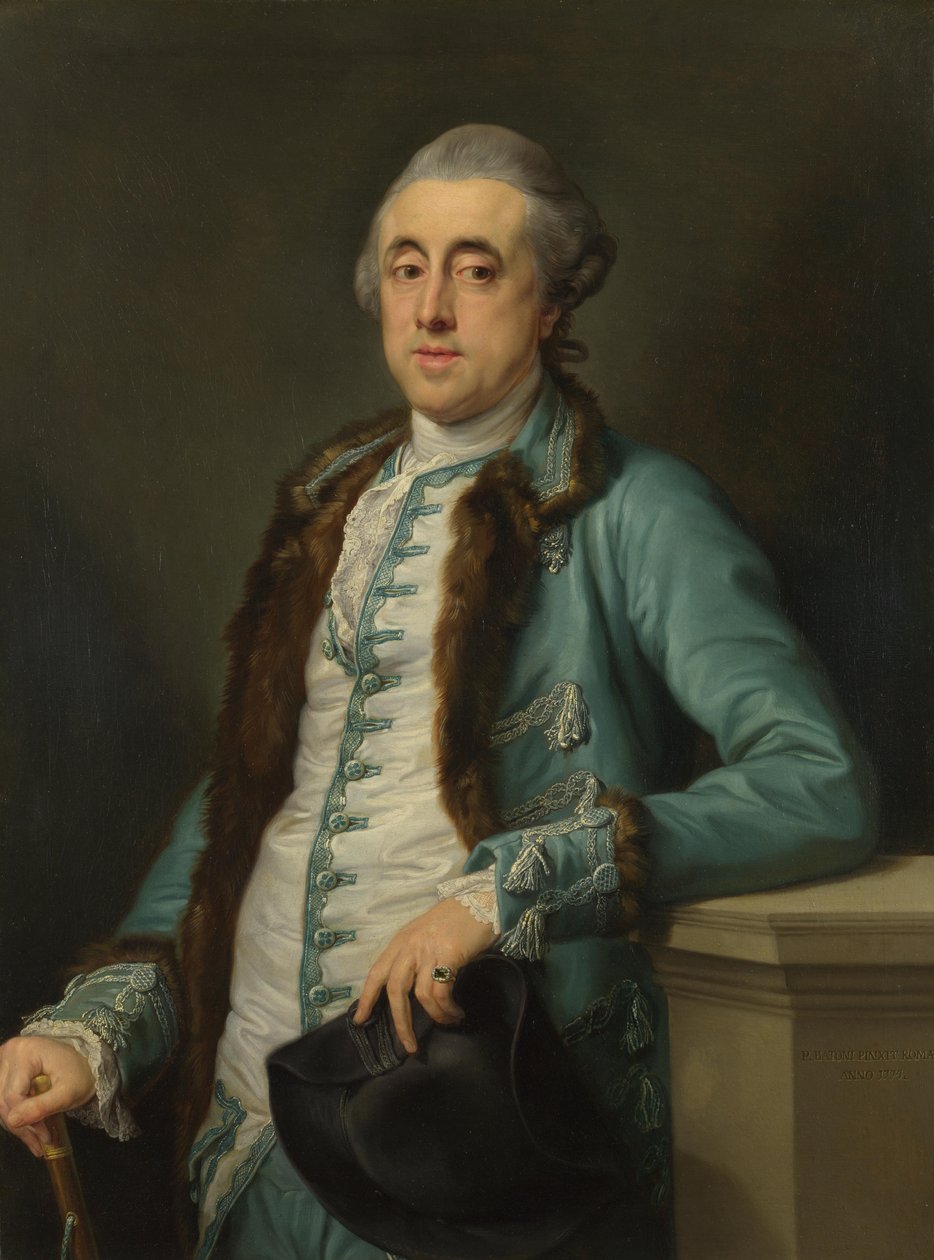 Portræt af John Scott fra Banks Fee, 1774 af Pompeo Girolamo Batoni