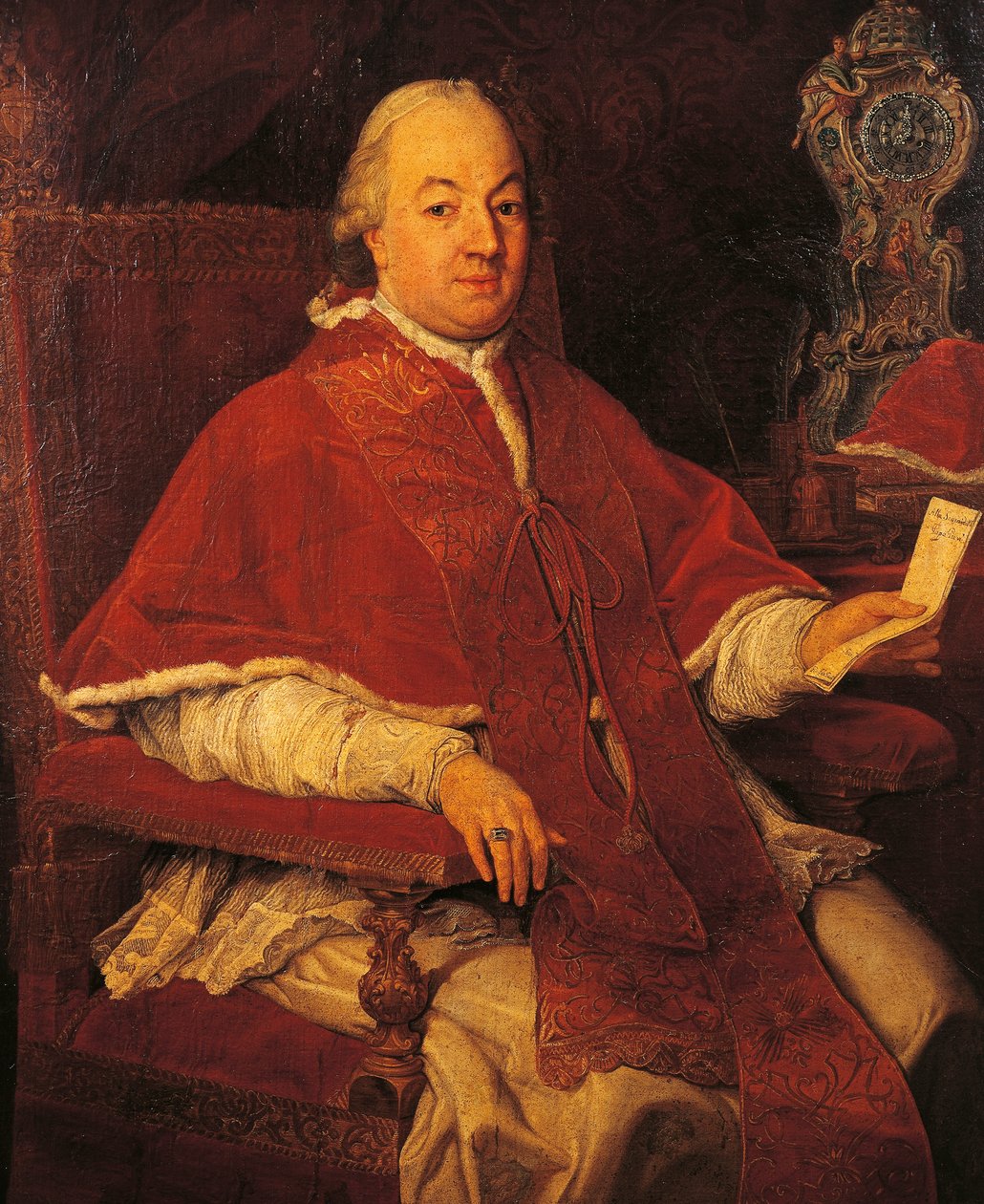 Portræt af pave Pius VI (Giannangelo Braschi, Cesena af Pompeo Girolamo Batoni