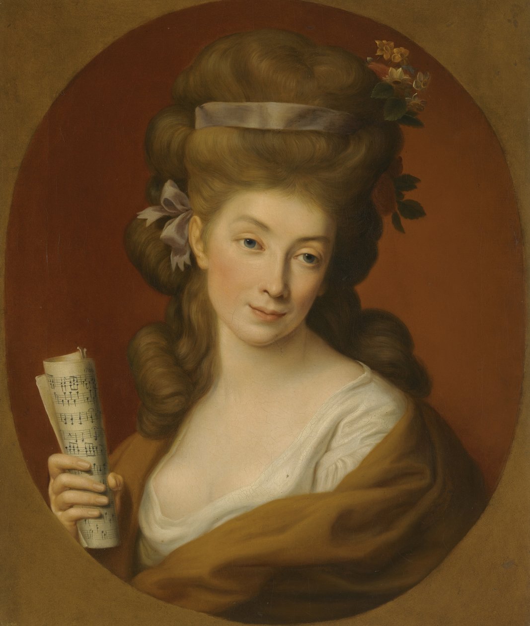 Portræt af prinsesse Izabela Elzbieta Potocka, født Lubomirska 1736-1816 af Pompeo Girolamo Batoni