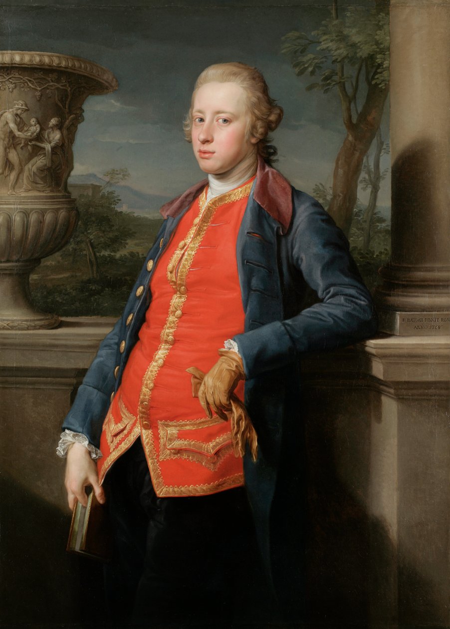 Portræt af William Cavendish, 5. hertug af Devonshire af Pompeo Girolamo Batoni